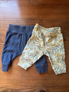 Carter's Mint & Leaf-Print Baby Joggers